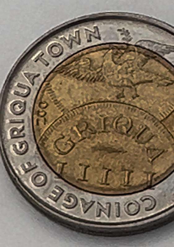 5 Rand 2015 Coinage of Griqua Town South Africa
