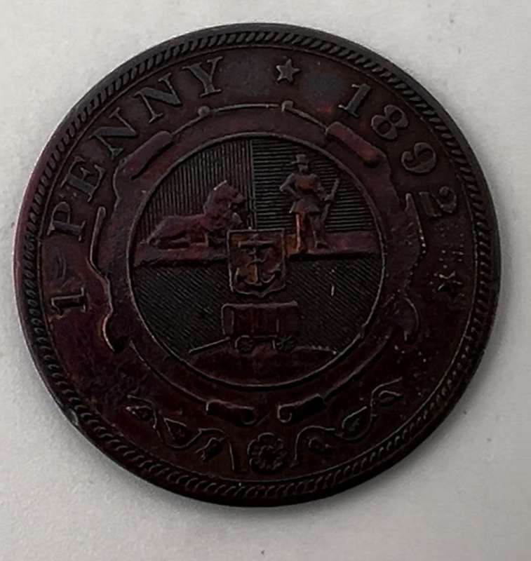 1 Penny Zuid Afrikaansche Republiek 1892
