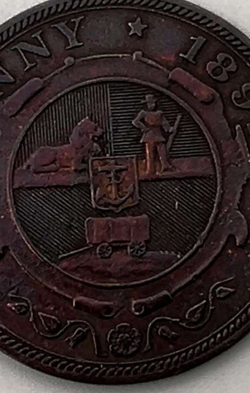 1 Penny Zuid Afrikaansche Republiek 1892