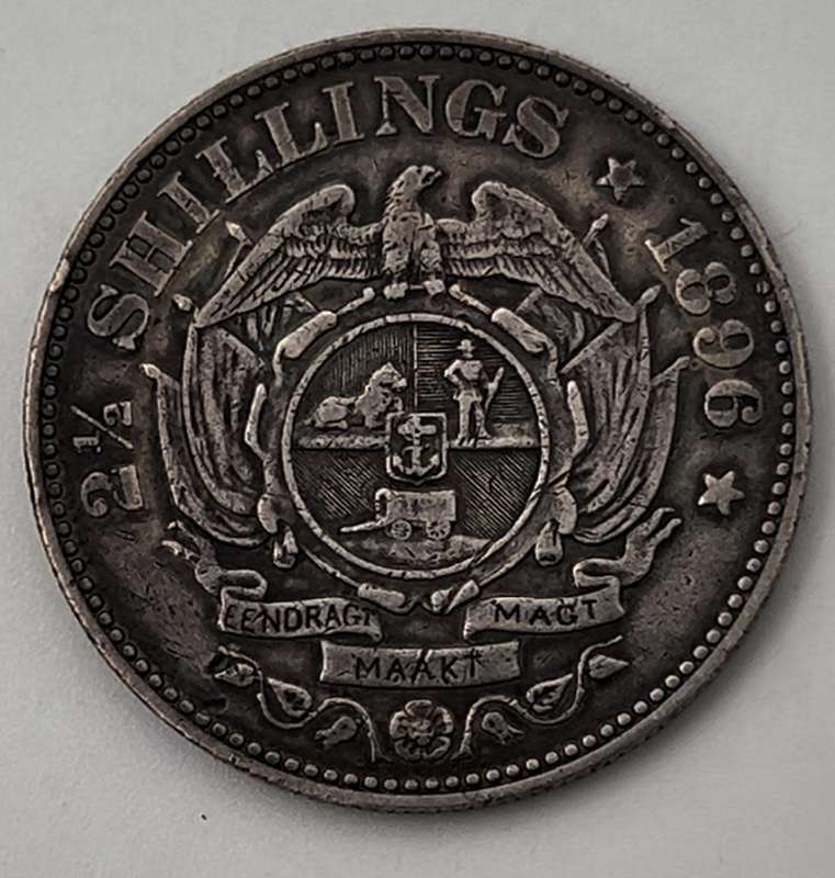 2½ Shillings Zuid Afrikaansche Republiek 1896