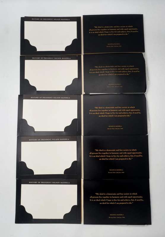 Nelson Mandela Bronze Medallion Inauguration 1994 with Certificates SA Mint
