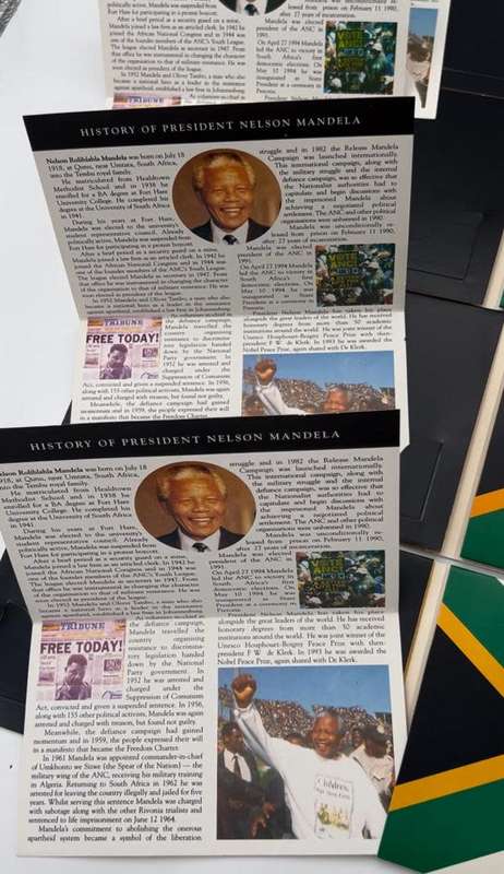 Nelson Mandela Bronze Medallion Inauguration 1994 with Certificates SA Mint