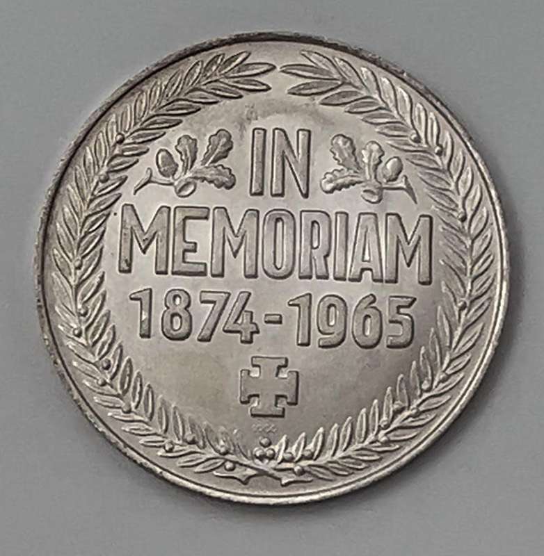 Winston Churchill | In Memoriam 1874-1965 | Silver Medal Coin Commemorative Medal