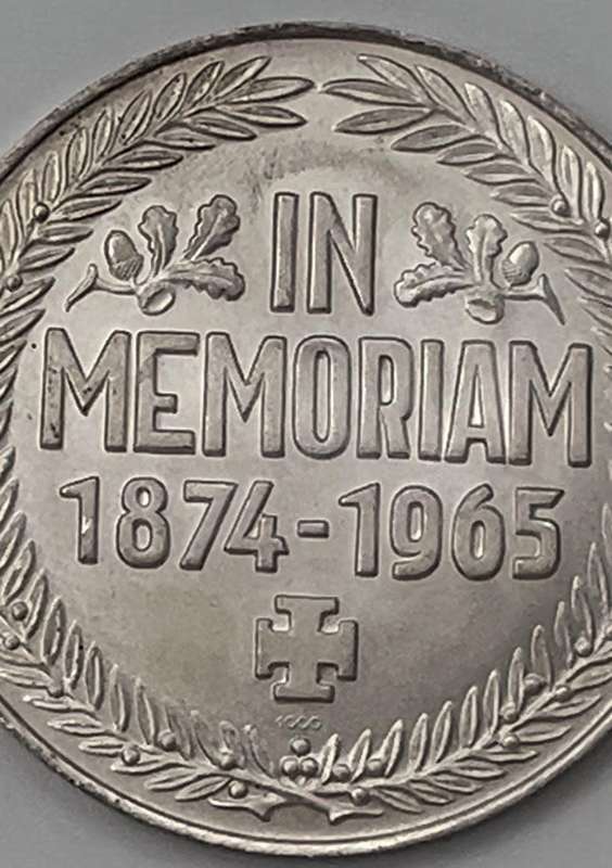Winston Churchill | In Memoriam 1874-1965 | Silver Medal Coin Commemorative Medal