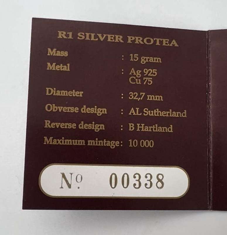 1 Rand Railway Centennial South Africa 1995