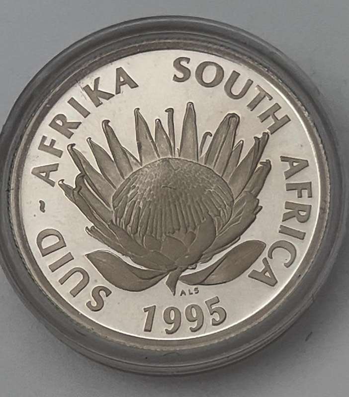 1 Rand Railway Centennial South Africa 1995