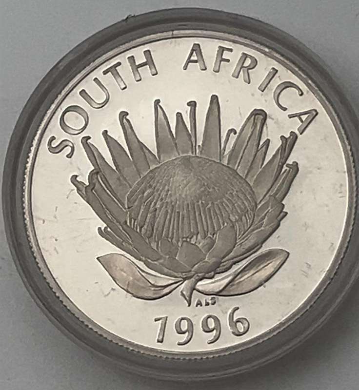 1 Rand South African Constitution Silver Coin 1996