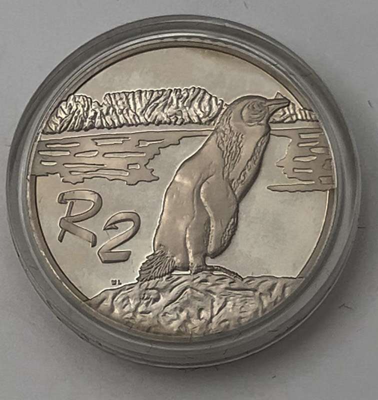 2 Rand African Penguin Silver Coin 1998