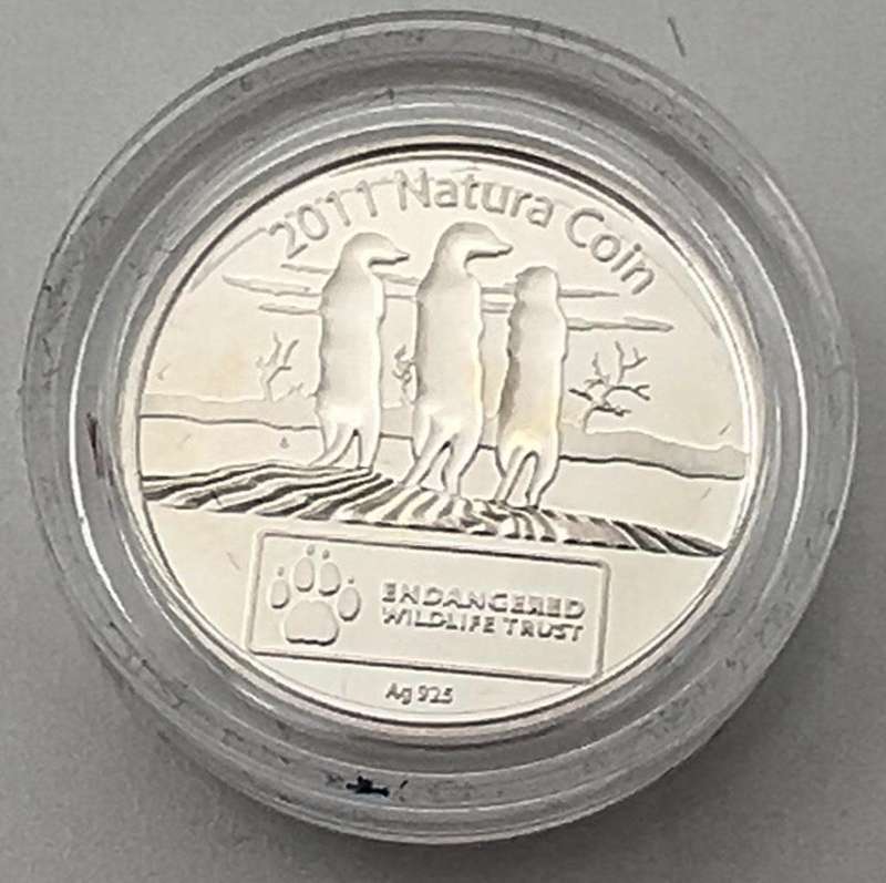 2011 Silver Natura Meerkat Award Medallion, Tickey size, 500 Minted only