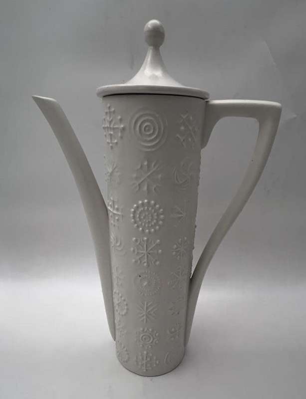 Totem Portmeirion white coffee set 1961