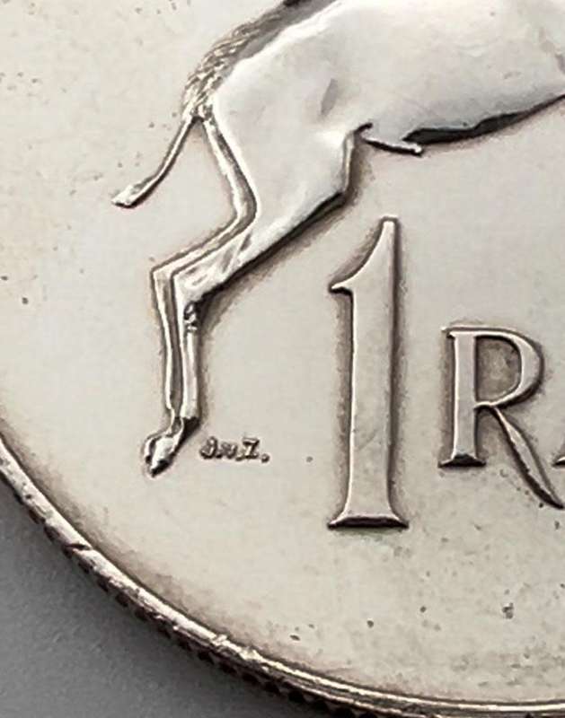 One Rand 1967 Verwoerd (English), Coin from South Africa - Uncirculated