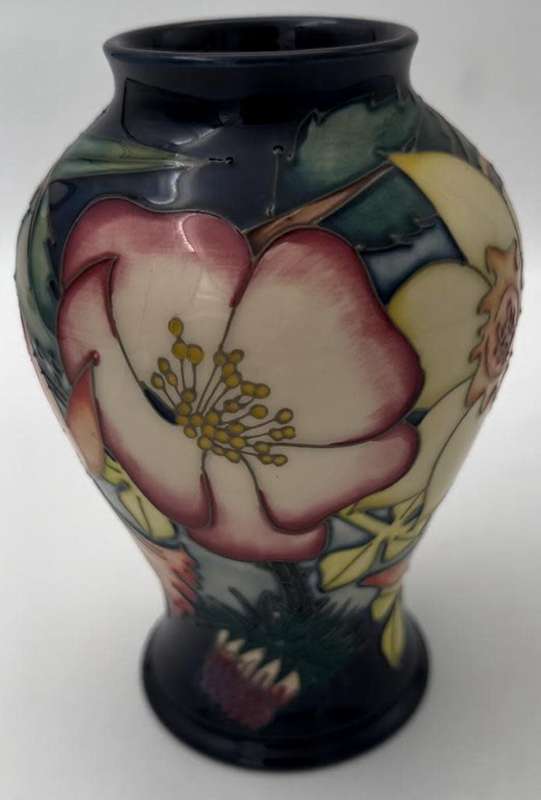 Moorcroft Pottery Golden Jubilee pattern vase, designed by Emma Bossons, circa 2001