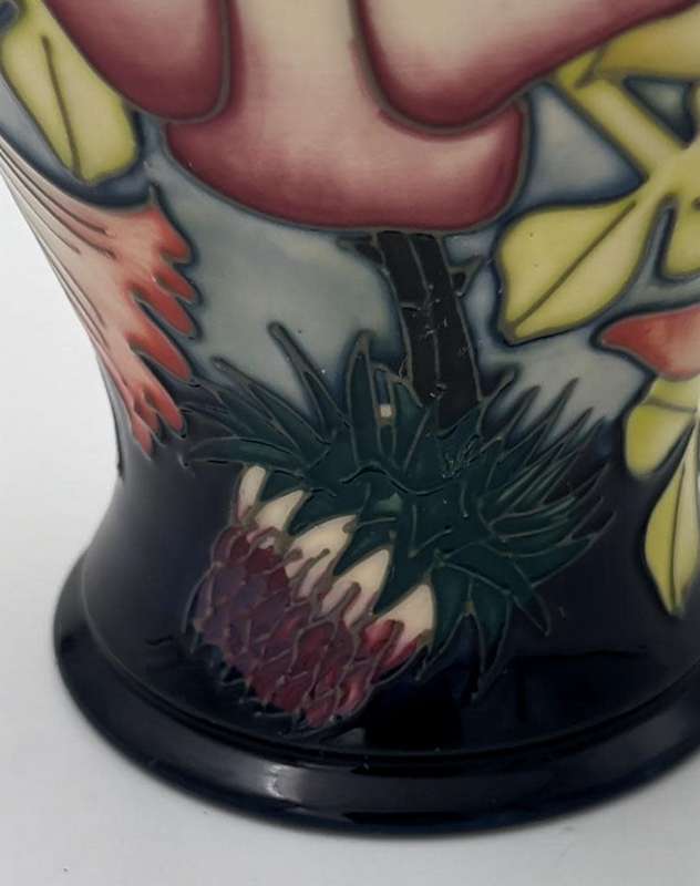 Moorcroft Pottery Golden Jubilee pattern vase, designed by Emma Bossons, circa 2001
