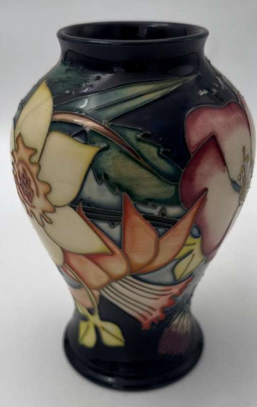 Moorcroft Pottery Golden Jubilee pattern vase, designed by Emma Bossons, circa 2001