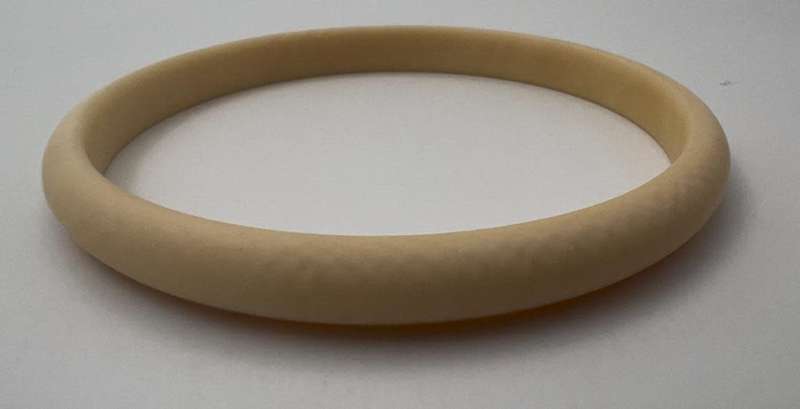 Vintage Carved Bangle Set of 3, Ivory Bangle