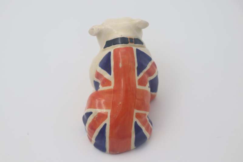 1938 Royal Doulton Vintage British Union Jack Bulldog Figurine RN 645 658