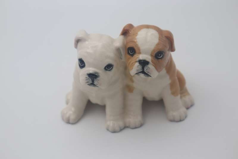 ROYAL DOULTON THE BULLDOG PUPS DA248 FAWN FIGURE LTD ED 98/1000