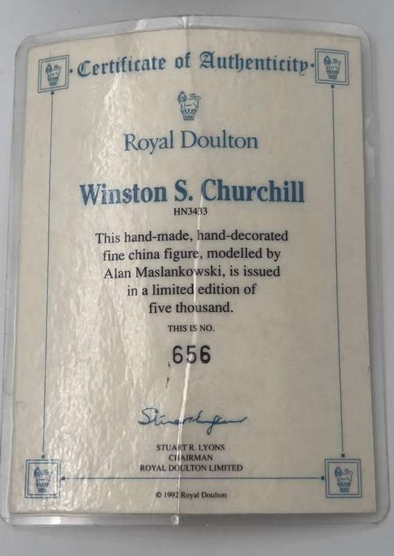 Royal Doulton -Winston S Churchill- Limited Edition Figure Hn3433 1992