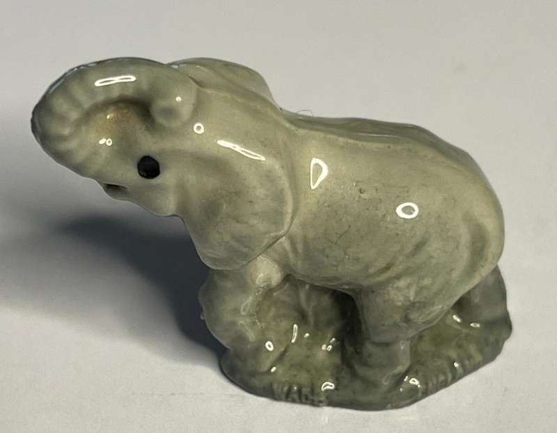 x3 Elephant Figurines, From the Wade Whimsies 1973