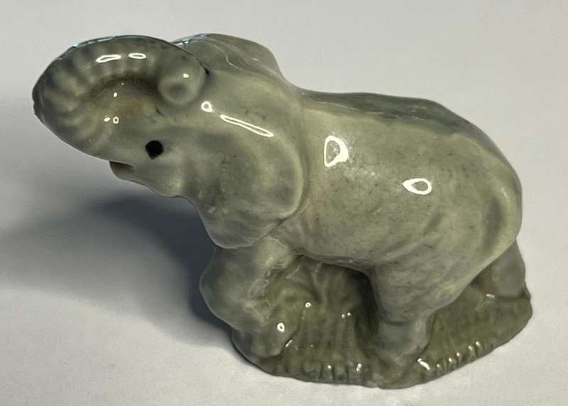 x3 Elephant Figurines, From the Wade Whimsies 1973