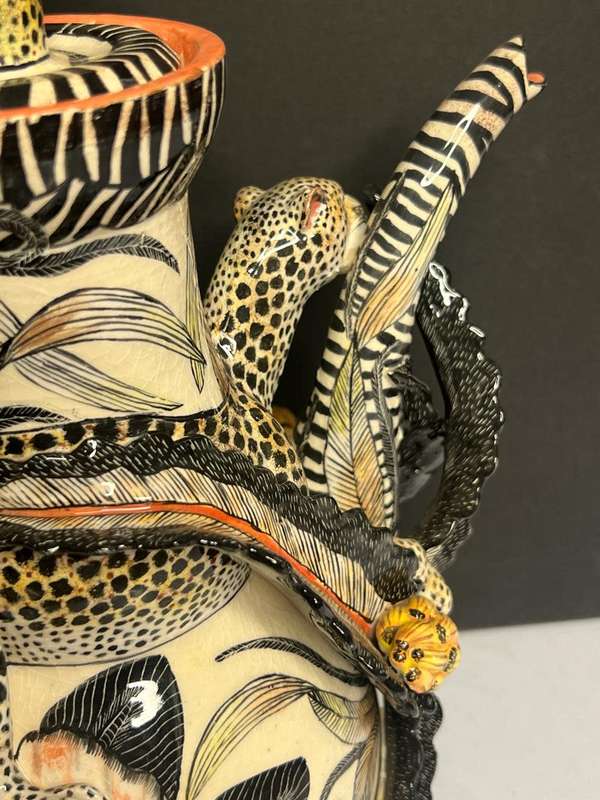 Ardmore Exclusive Stunning Cheetah Teapot - One of a kind
