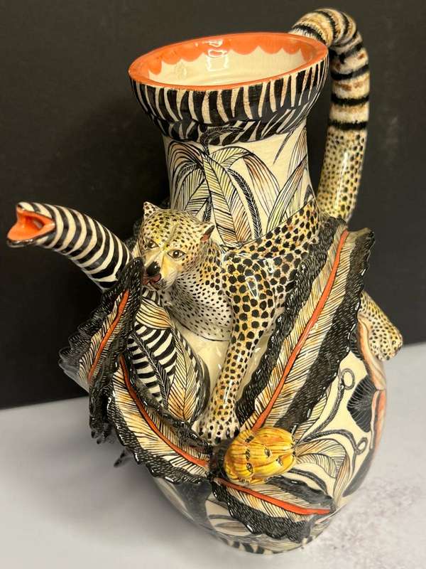 Ardmore Exclusive Stunning Cheetah Teapot - One of a kind