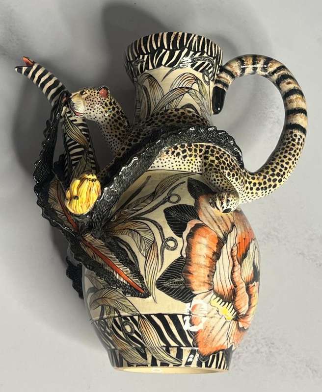 Ardmore Exclusive Stunning Cheetah Teapot - One of a kind