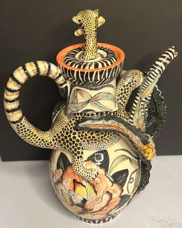 Ardmore Exclusive Stunning Cheetah Teapot - One of a kind