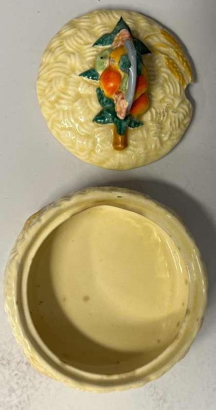Clarice Cliff Celtic Harvest Sugar Bowl with cover