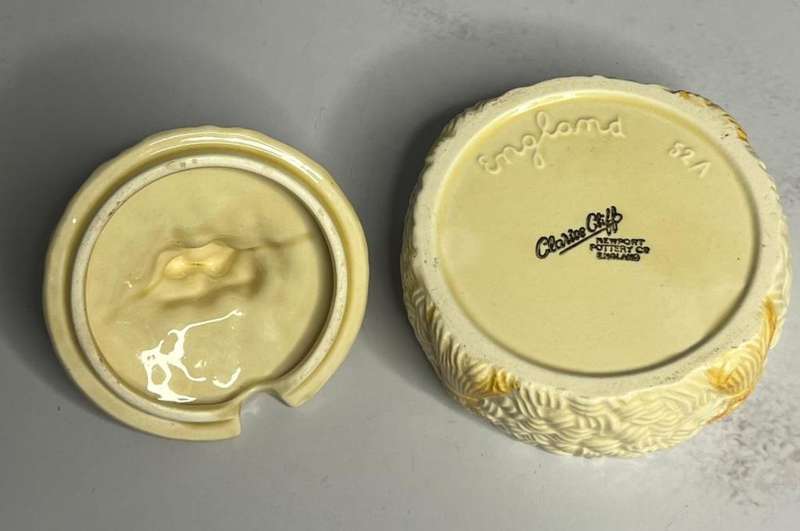 Clarice Cliff Celtic Harvest Sugar Bowl with cover