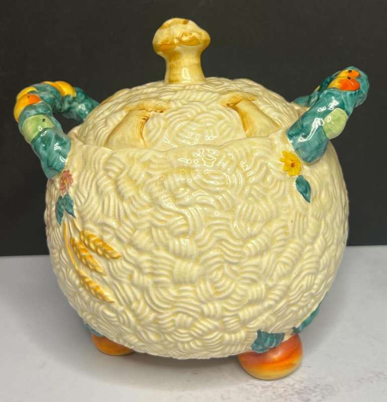 Clarice Cliff `Celtic Harvest` Biscuit Barrel
