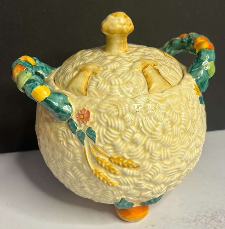 Clarice Cliff `Celtic Harvest` Biscuit Barrel