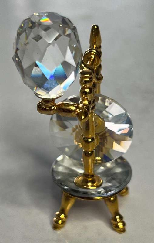 Swarovski Crystal Memories Spinning Wheel Figurine