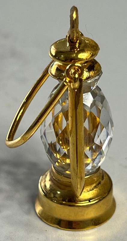 SWAROVSKI CRYSTAL MEMORIES  LANTERN GOLD