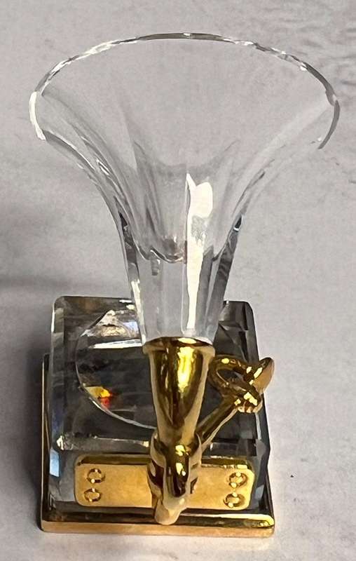 SWAROVSKI CRYSTAL MEMORIES  GRAMOPHONE GOLD