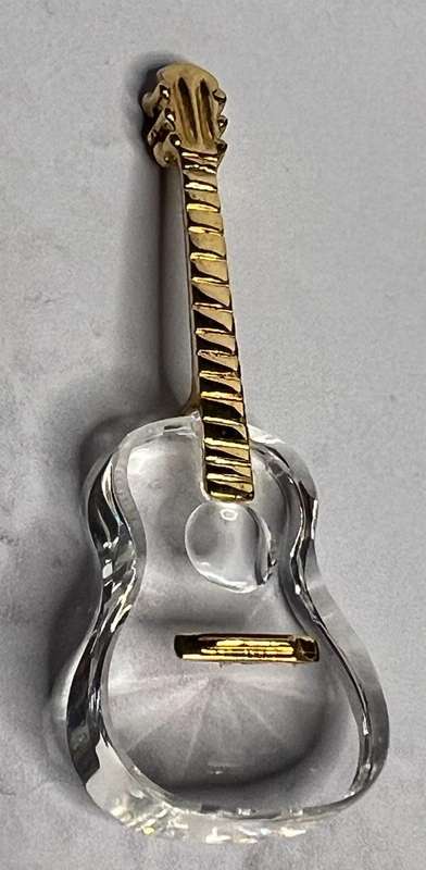 SWAROVSKI CRYSTAL MEMORIES  GUITAR GOLD