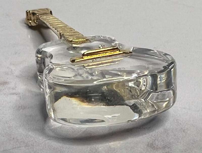SWAROVSKI CRYSTAL MEMORIES  GUITAR GOLD