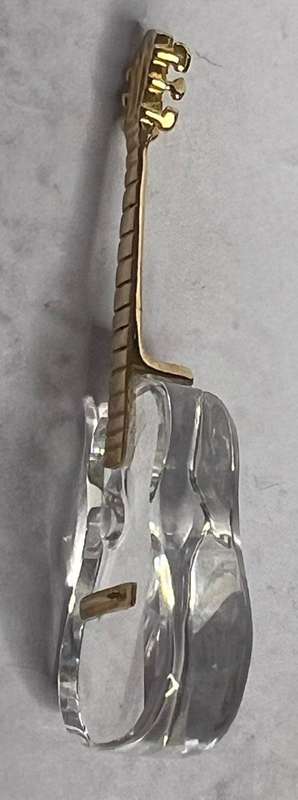 SWAROVSKI CRYSTAL MEMORIES  GUITAR GOLD
