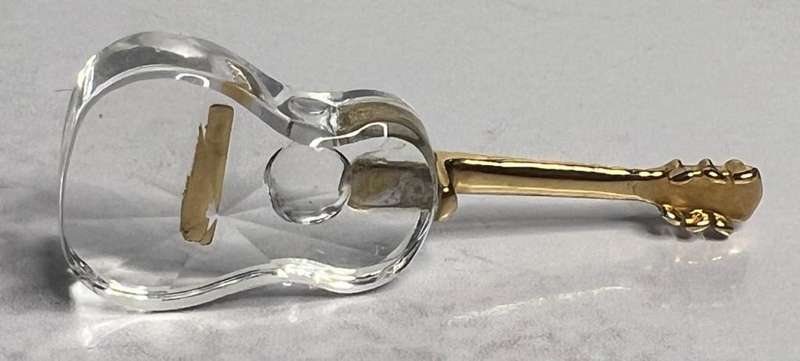 SWAROVSKI CRYSTAL MEMORIES  GUITAR GOLD