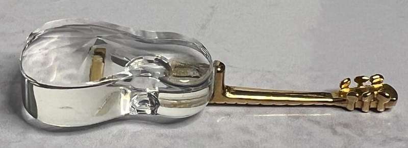 SWAROVSKI CRYSTAL MEMORIES  GUITAR GOLD