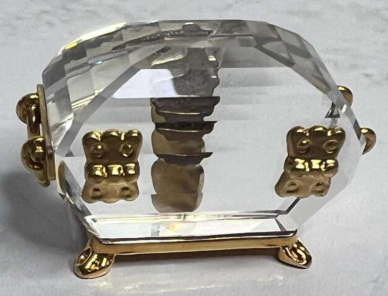 SWAROVSKI CRYSTAL MEMORIES  TREASURE CHEST GOLD