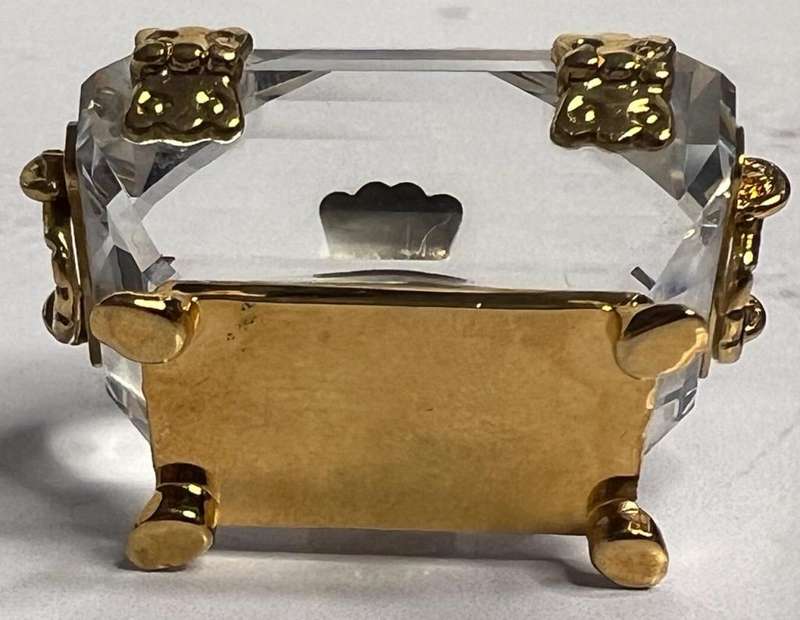SWAROVSKI CRYSTAL MEMORIES  TREASURE CHEST GOLD