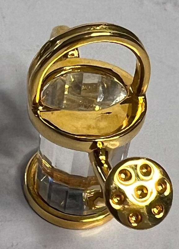 SWAROVSKI CRYSTAL MEMORIES  WATERING CAN GOLD