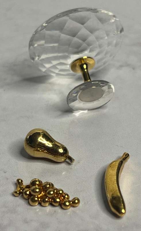 SWAROVSKI CRYSTAL MEMORIES  FRUIT BOWL GOLD