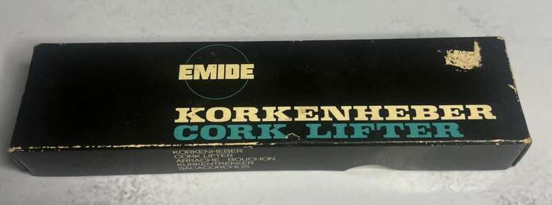 Vintage Emide Korkenheber Cork Lifter Made In Germany With Box
