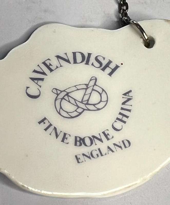 Fine bone china England CAVENDISH  DECANTER LABEL  Sherry