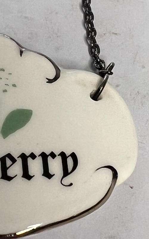 Fine bone china England CAVENDISH  DECANTER LABEL  Sherry
