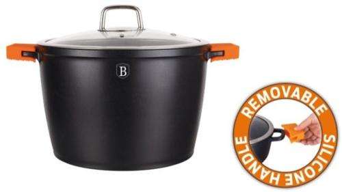 Berlinger Haus Stock pot with lid 24 cm, Granit Diamond Line BH-1100