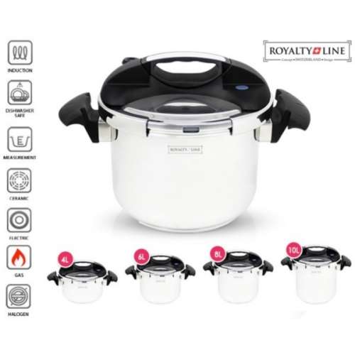 Royalty Line RL-PS4L Heavy Duty Stainless Steel Pressure Cooker ( 4 Liter )