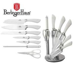 Berlinger Haus 8-Piece Stainless Steel Knife Set With Stand Infinity Line